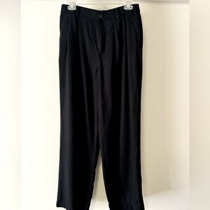 Black wide leg slacks LOFT size 2
